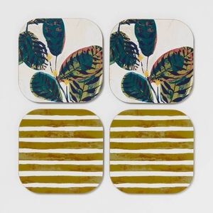Leaf nwt 4pk Cork Coaster Set - Threshold